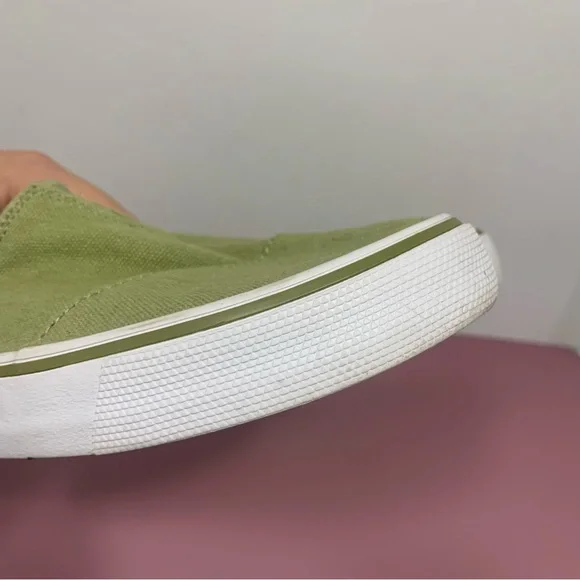 TOMS Alpargata Fenix Slip On Cedar Green Washed Canvas Shoes Size 8 casual - Picture 7 of 10